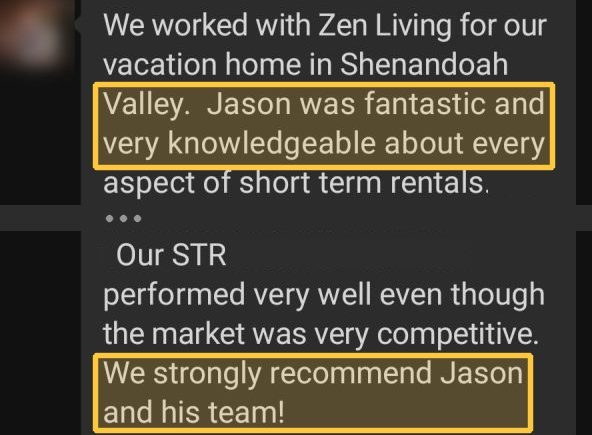 弗吉尼亚房东:We strongly recommend Jason and his team